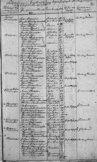 Norway 1815 census list